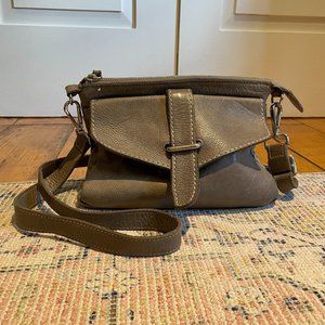 Grey Brown Roots Purse